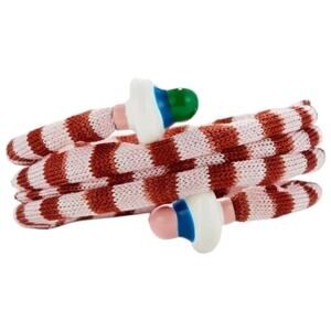Missoni Signature Zigzag Knit & Enamel Slip-On Wrap Bracelet Multicolor NIB